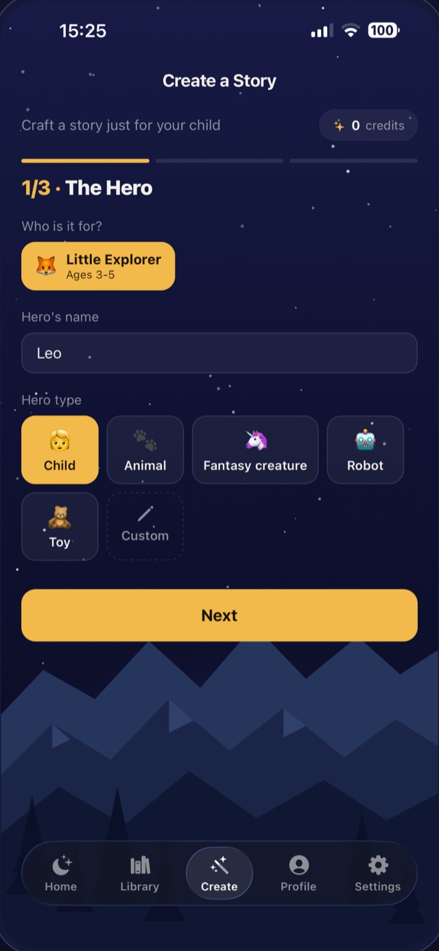 Create a personalized story